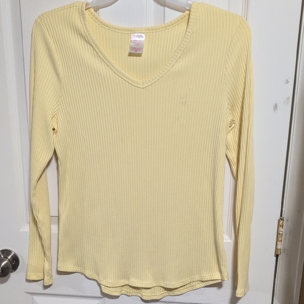No Boundaries Cream Ribbed Top